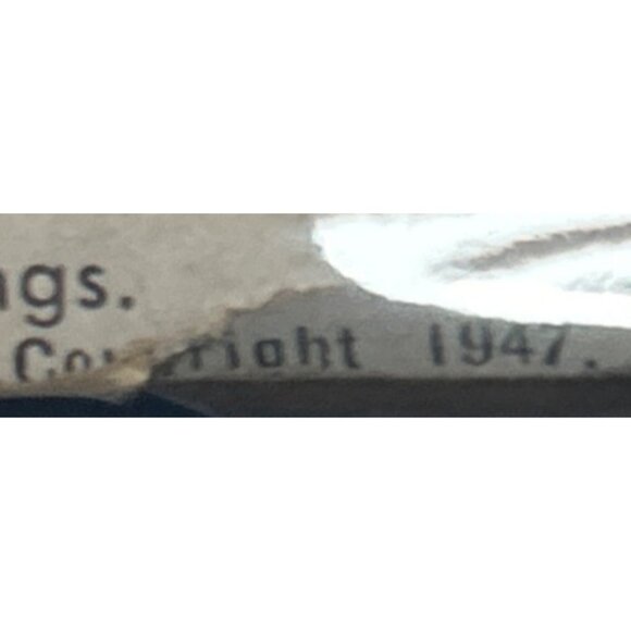 1947 Dress Button Down Sewing Pattern Misses Long Sleeve Ease Size 12 Cut Vtg - Picture 5 of 5